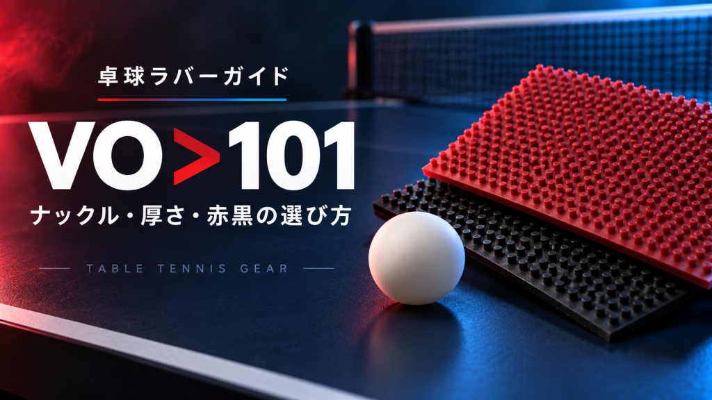 VO＞101｜ナックル・厚さ・赤黒の選び方